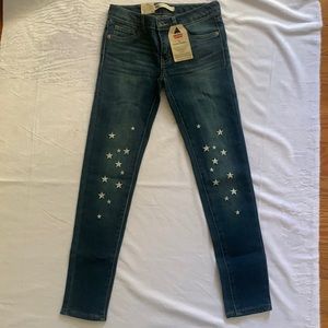 Adjustable waistband super skinny from hip to ankle stretch